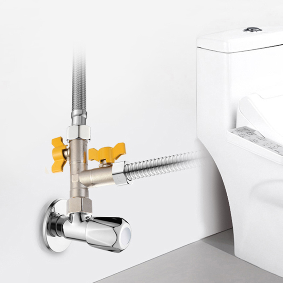 1/2 "Fittingen Alle Koperen Plating 3-Weg 4-Way Gasklep Hoek Ventiel Bal Boiler kraan Schakelaar Shunt Outlet Conversie