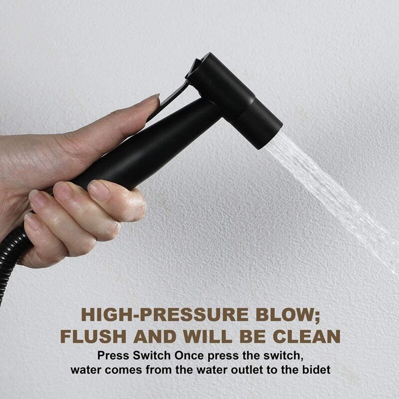 Bidet Sproeier Voor Wc Zwarte Wc Handheld Bidet Sproeier Zelfreinigende Handheld Bidet Sproeier Kit Met Sproeier Slang