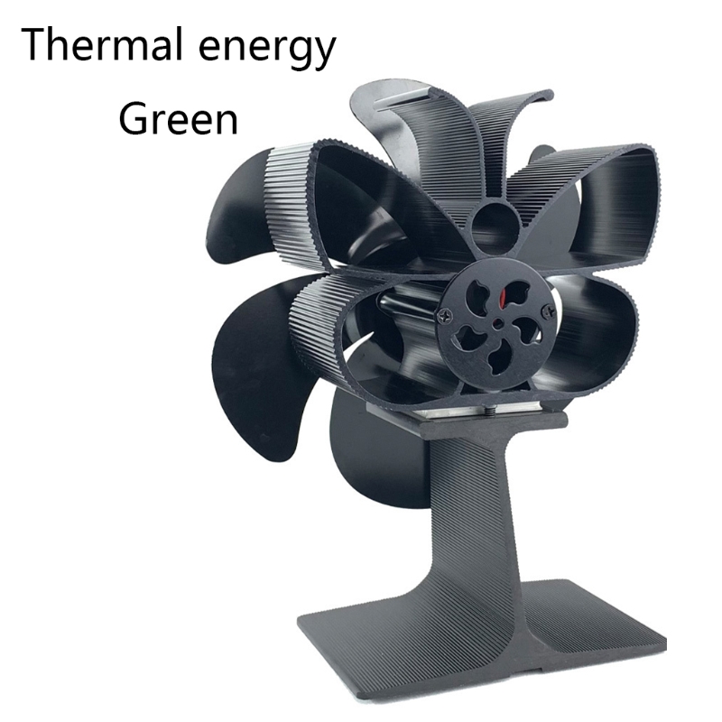 M89B Efficient Fan Fireplace Fan 6-Blade for Gas Pellet Wood Log Burning Stove 6-Blade Heat Distribution Quiet Fireplace
