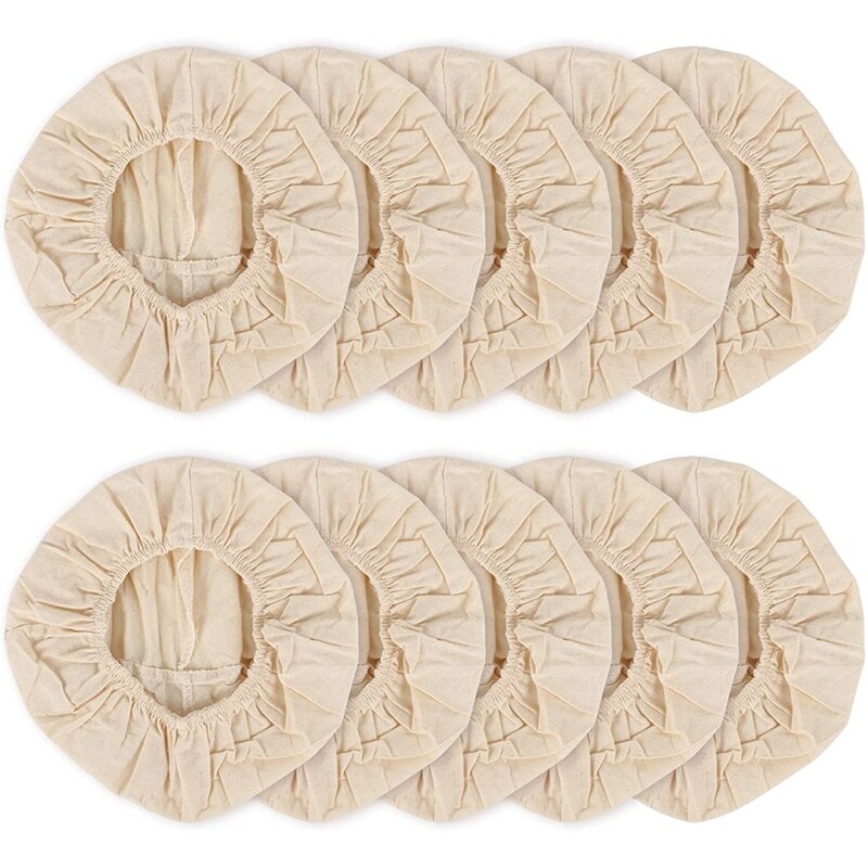 10PCS 9 Inch Cotton Basket Cloth Liners, Bread Proofing Cloth Liner Basket Cloth Liners Proofing Basket Cloth Liners: Default Title
