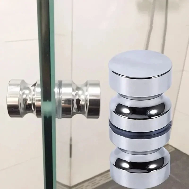 Manija de puerta de Granero de un solo orificio de aleación de aluminio, manijas de puerta de vidrio para baño, perilla de cajón de gabinete, perillas de puerta de casa para puertas interiores