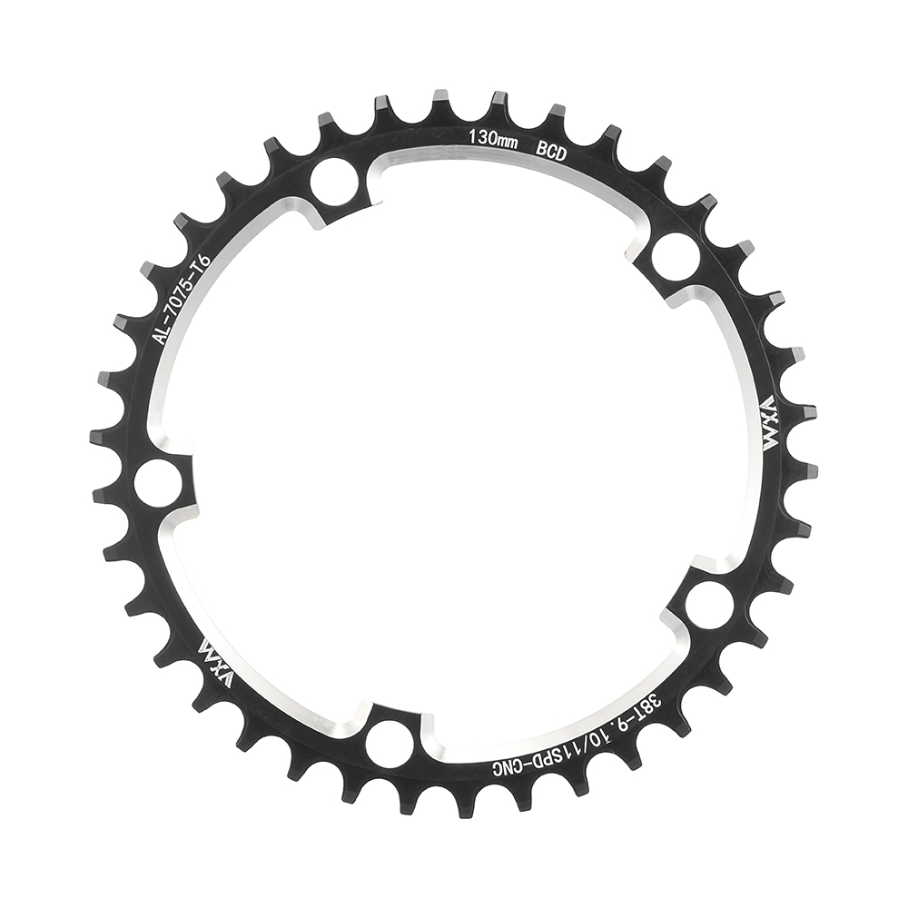 Piñón ancho estrecho para bicicleta de carretera 130BCD redondo 38T 40T 42T 44T 46T 48T 50T 52T 54 56T 58T 60 para palancas Shimano 5700 130: Azul marino