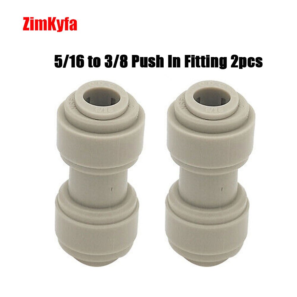 Homebrew quick Push to Connector, Water Tube Fitting, Reduce Direct connection RO Water Systems,Water Purifiers Tube Fittings: 5.16 to 3.8