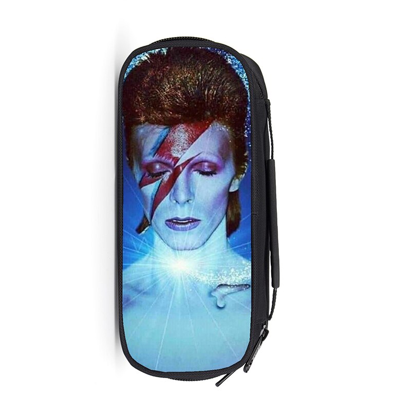 Rock Singer David Bowie Boys Girls Pencil Bag Students Multifunction Pencil Case School Supplies Sotrage Bags Kids Wallet: 003