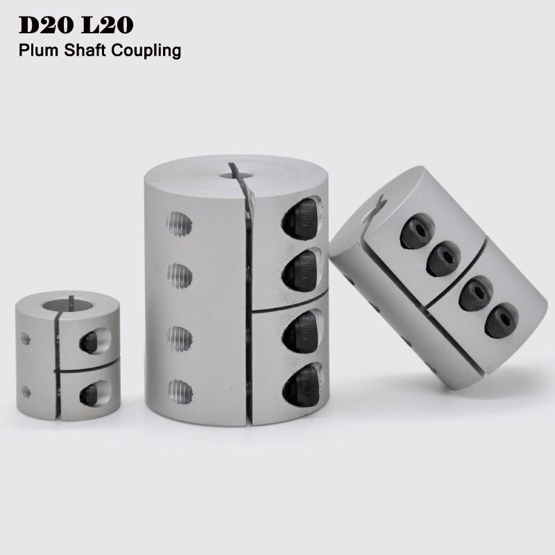 D20 L20 Motor Shaft Coupler 20*20mm Rigid Clamp Coupling Dia. 20mm Disc Coupler for CNC motor