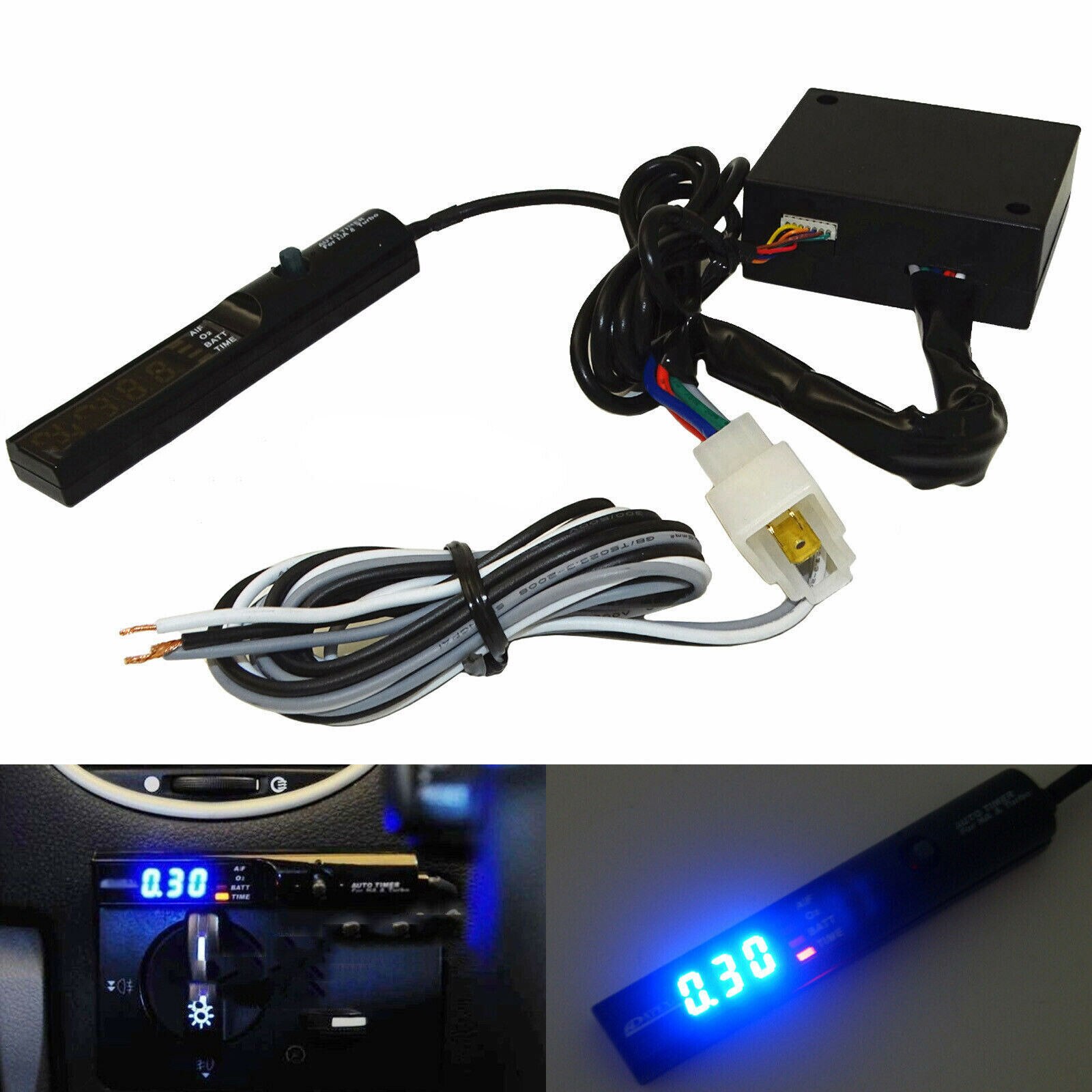UK Universal Programmable Pen Style NA Turbo PSI Timer LED Digital Blue Display