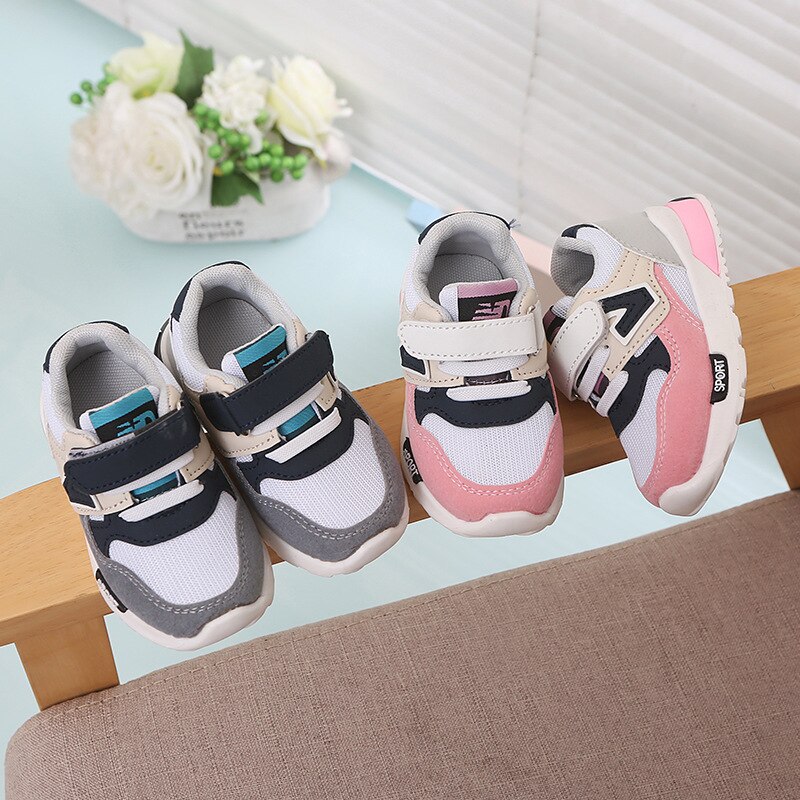 Mesh Kinderen Schoenen Sport Ademende Jongens Sneakers Kinderen Schoenen voor Meisjes Dikke Zool Casual Kind Platte Antislip Schoenen B01173
