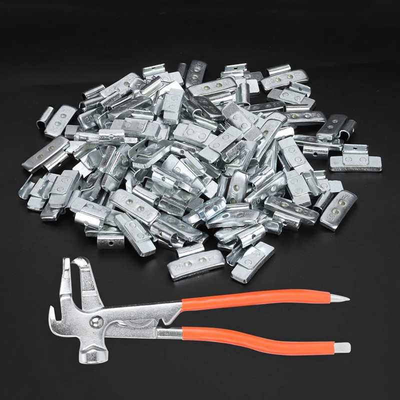 car accessories Tire Chains 20g/0.71oz Clip-On Hook Wheel Blocks P-Style Tire Weight Balancing Assortment araba