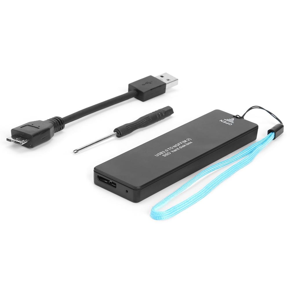 Boîtier pour disque dur NGFF SATA SSD, M.2 vers USB 3.0, 2242, 2260