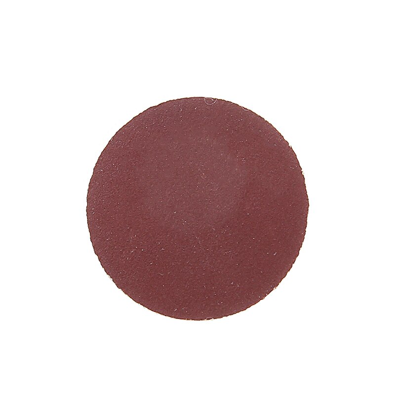100 pçs/set 25mm 80 600 1000 2000 grão lixa disco de lixa abrasivo redondo papel de lixa + voltar almofada para ferramentas de polimento