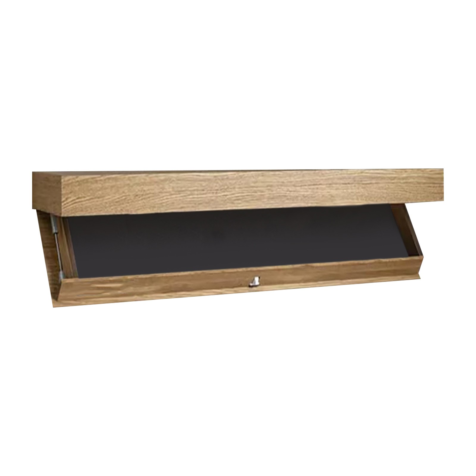 Shelf With Compartment, Concealed Floating Shelf, Wall-Mounted Storage Shelf, Modern Home Decor, Ideal For Living Room Or Office: Brown