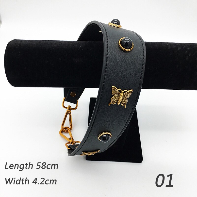 IKE MARTI Shoulder Belt Bag Strap Leather Handle Bag Parts Accessories Replacement Women Top Wide Belt Handbag Handles for Bags