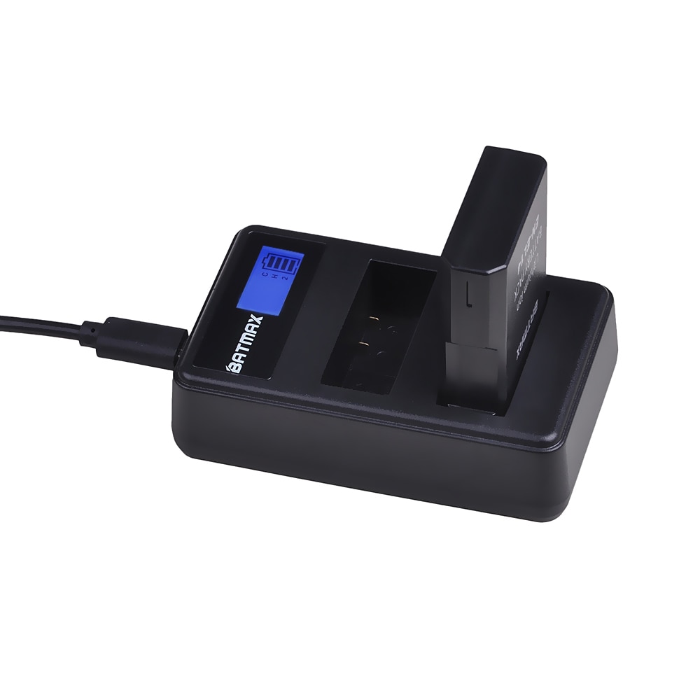 2 batteries ENEL14 EN EL14 a + LCD, double chargeur USB pour Nikon D3100 D3200 D3300 D5100 D5200 D5300 P7000