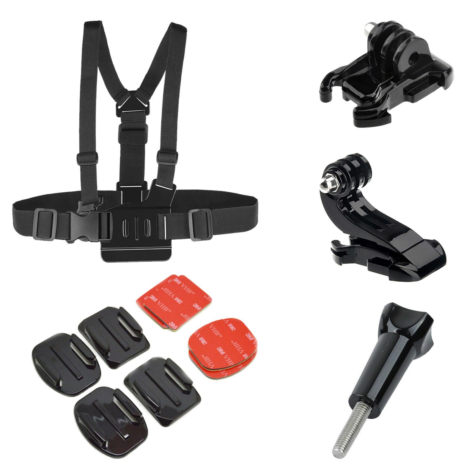 Zubehör Set für Gopro Hero 8 7 6 5 4 3 Sitzung SJCAM Xiaomi Yi Kit Montieren Schutz Rahmen Fall für GoPro Hero 8 Gehäuse: 01 -5pcs Chest Kit