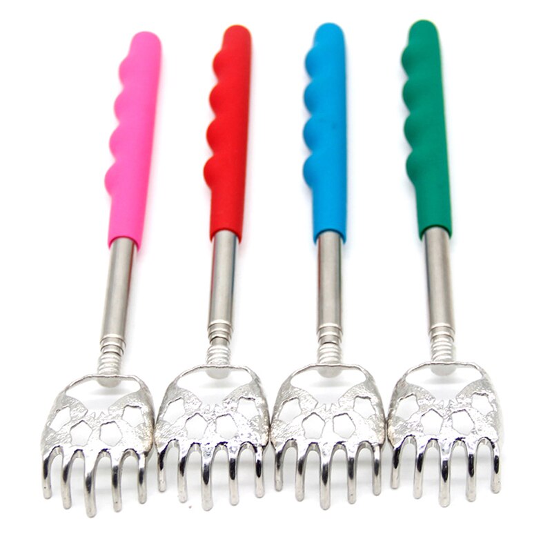 Back Massager Back Scratcher Telescopic Stainless Steel Claw Massager Back Scraper Extendable Telescoping Itch Stick Health Care