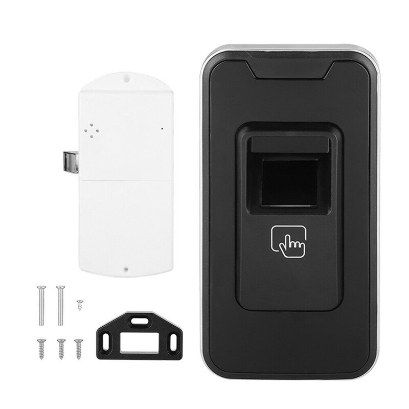 Biometric Fingerprint Smart Cabinet Door Lock Electronic Home Wooden File Lock Safe Security Office Unlocked 100 User