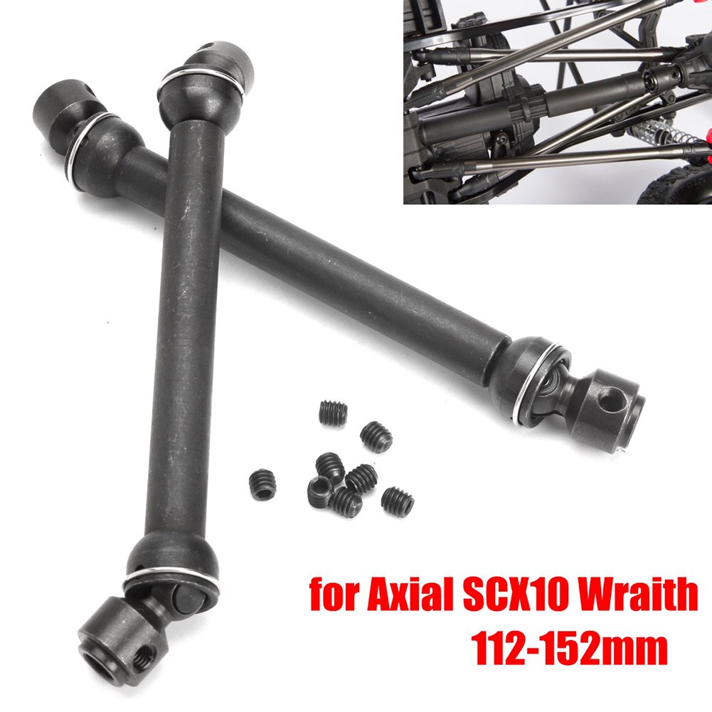 1 Pair Heavy Duty Steel Drive Shaft Compatible Axial SCX10 Wraith RC Crawler Trucks VS998