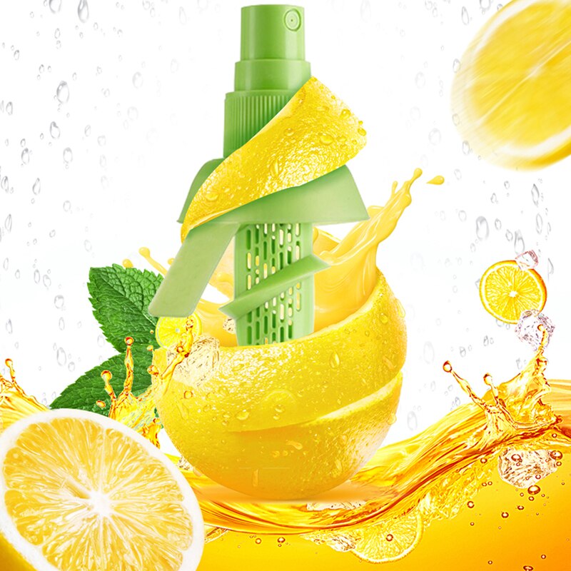 Pulvérisateur de jus de citron pour saveur fraîche, 2 pièces, presse-agrumes (pour salade), gadgets de cuisine, buse de pulvérisation de jus