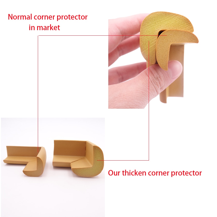 8pcs/lot 55mm*55mm Soft Table Desk Corner Protector Baby Safety Edge Corner Guards For Children Safety Protect Tape Cushion