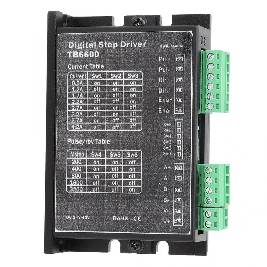 42 TB6600 wood router machine stepper motor driver 2 Phase/Bipolar NEMA 17/23 Stepping Motor Controller Adjustable DC24-40V