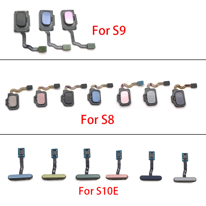 pour Samsung Galaxy S8 S9 S10e capteur d'empreintes digitales maison retour clé Menu bouton Flex ruban câble
