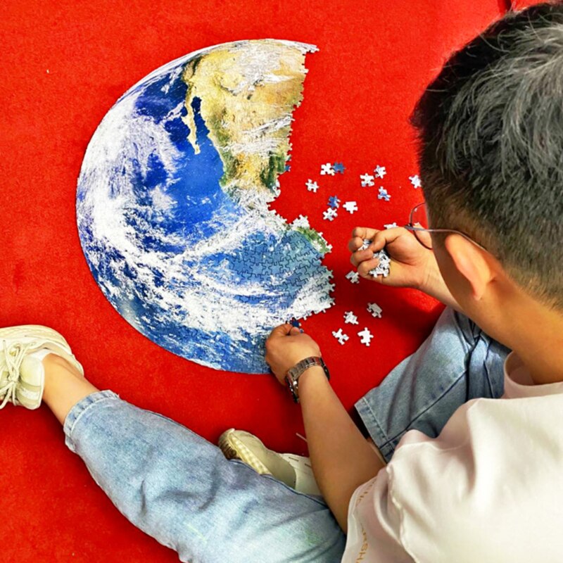 1000 Stuks Papier Kinderen Puzzels Leren Speelgoed Intellectuele Game Moon Mars Aarde Volwassenen Kids Vroege Onderwijs Speelgoed