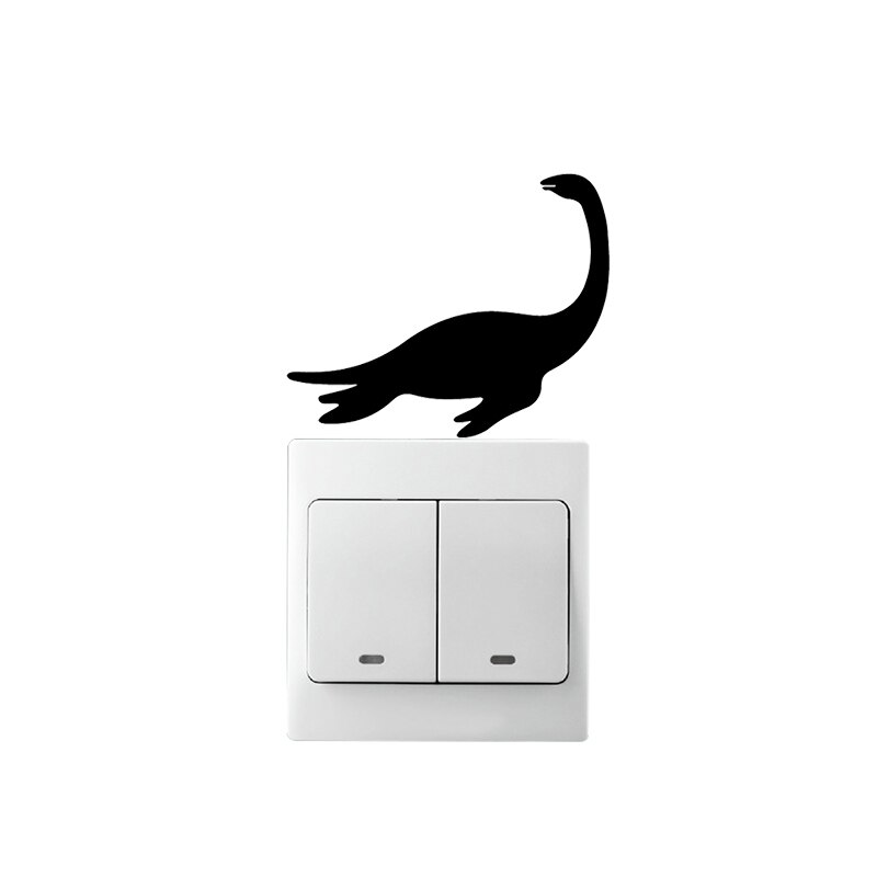 Autocollants muraux de dinosaures, différents types, pour interrupteur de lumière de chambre d'enfants, Stickers de décoration pour la maison de bébé, #0639