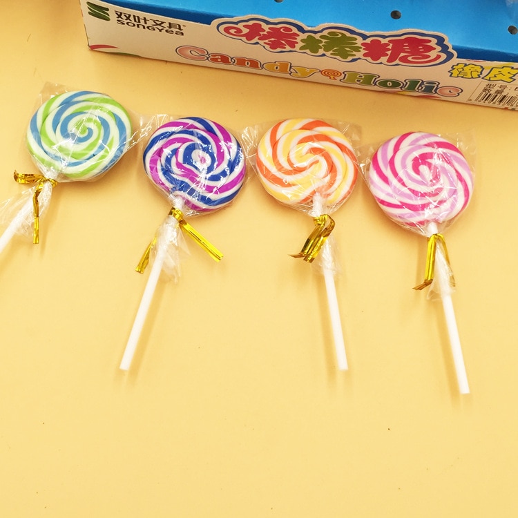 32 st / socker sockerlolly stil söt suddgummi student barn suddgummi brevpapper