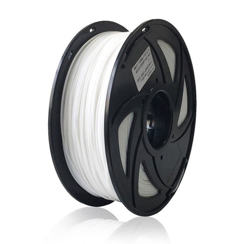 EasyThreed – Filament pour imprimante 3D, consommable d&#39;impression en plastique PLA, jaune, noir, blanc, bleu, 1.75mm de diamètre, poids 0.5KG: 500g White