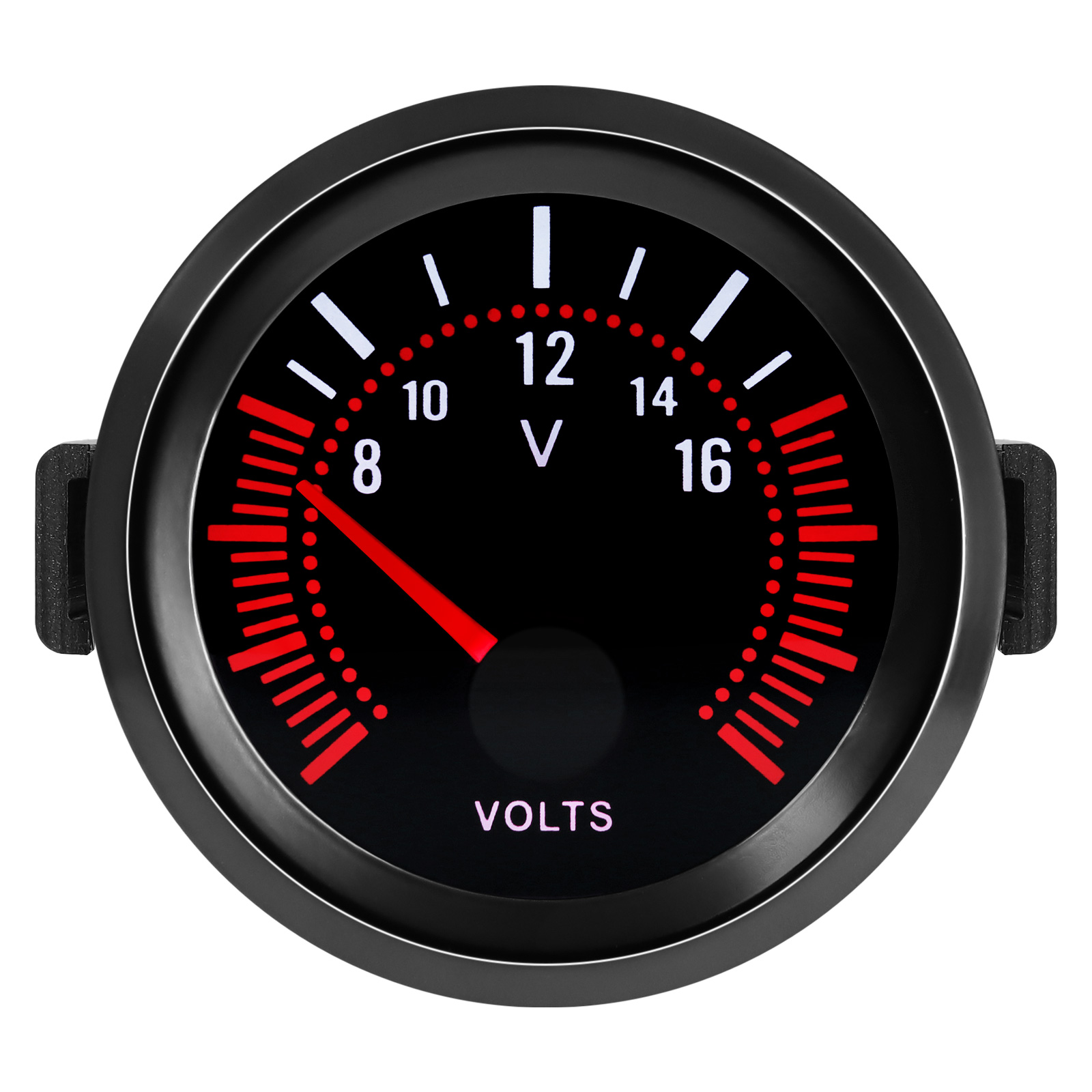 52Mm Auto Meter Rook Len Rode Wijzer Toerenteller Rpm Turbo Boost Meter Watertemp Meter Oliedrukmeter Vacuümmeter: Oranje