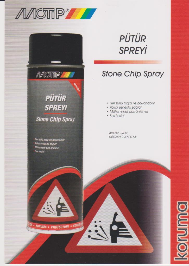 Motip BLACK Tooth Spray 500ml - Stone Chip Spray