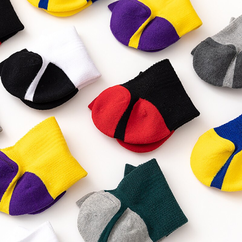 Calcetines de compresion para hombre, Mulaya, Color sólido, deportivos, baloncesto, correr, fútbol, exteriores, transpirables, antideslizantes, cómodos