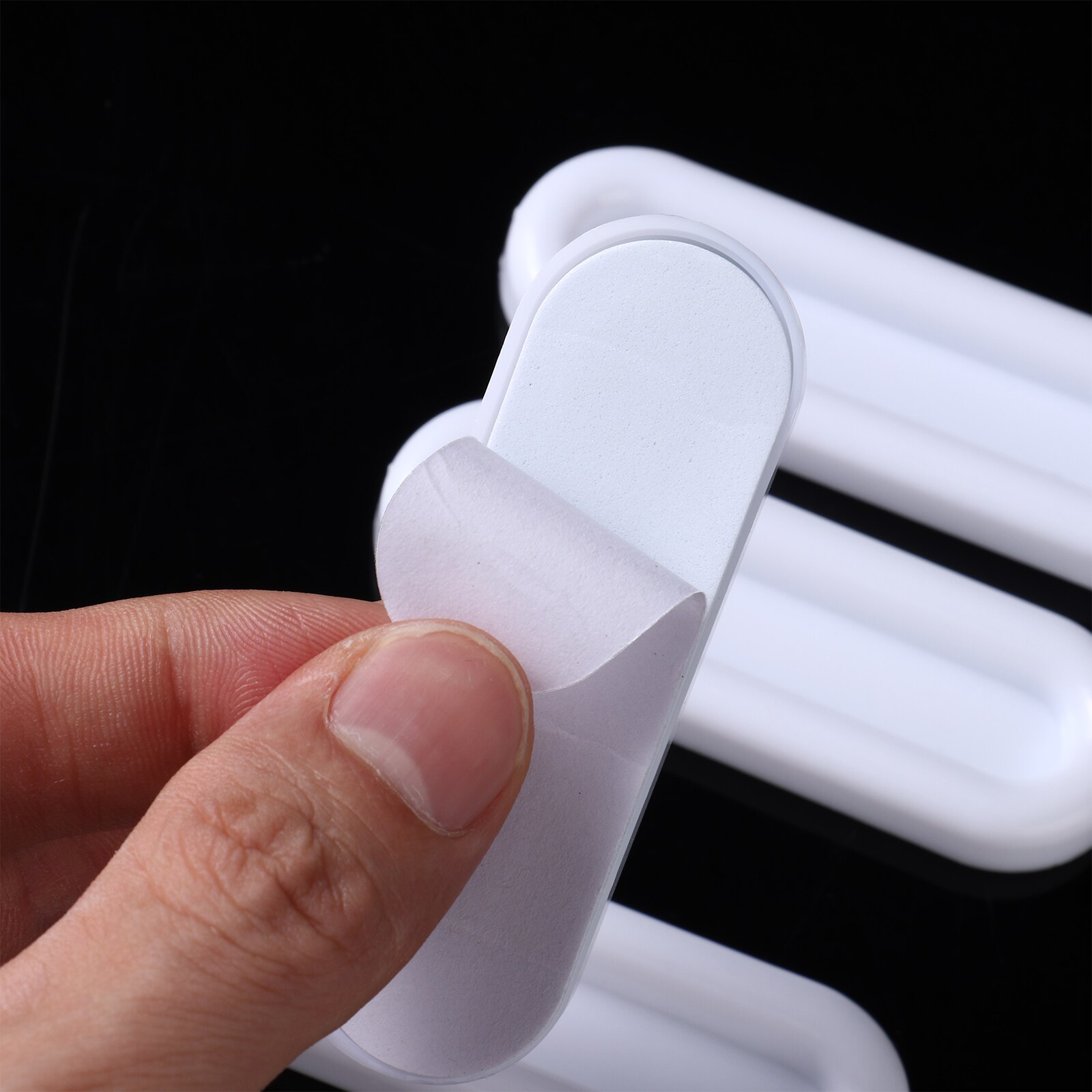 8Pcs Self-Stick Handle Sliding Doors Window Pull Handle Furniture Hardware For Cabinet Cupboard Interior Door Push Pull Handle