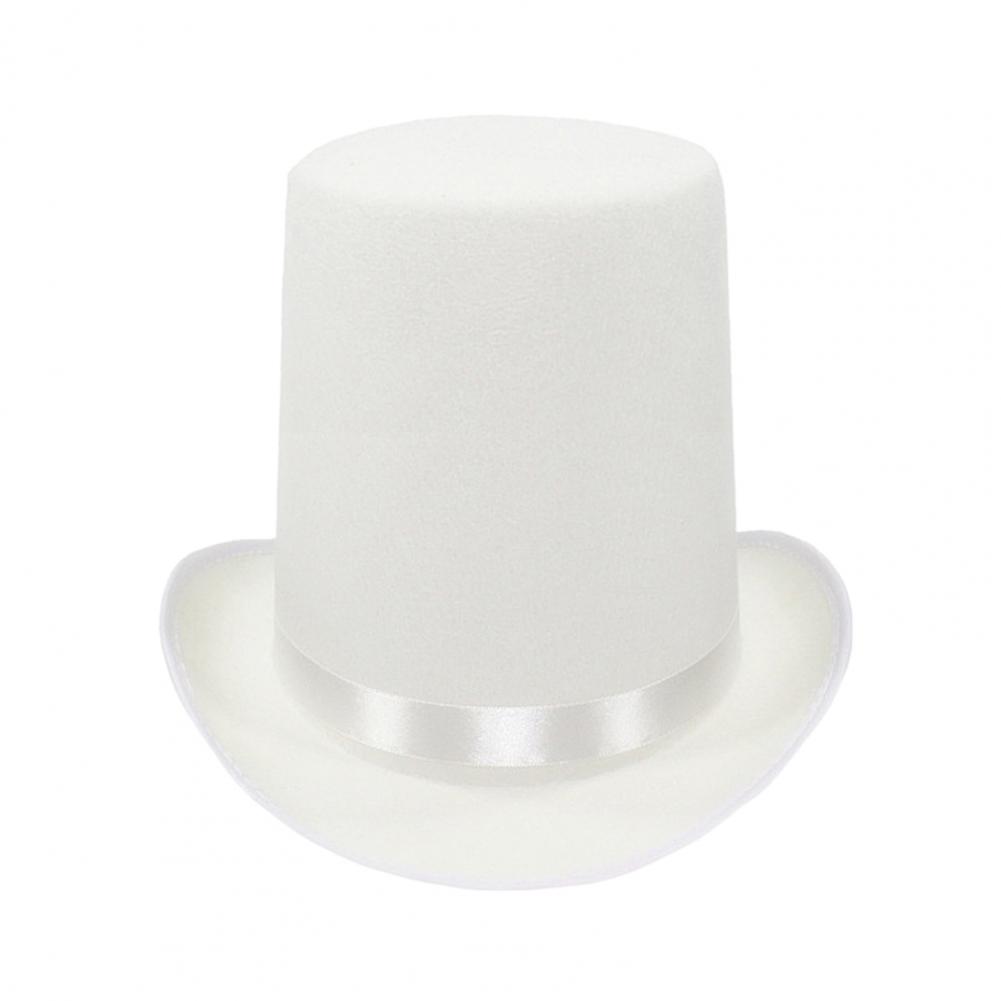 High Top Hat Magician High Hat British Black Jazz Topper Hat Court Gentleman Flat Felt Hats For Performances Role Play Christmas: green