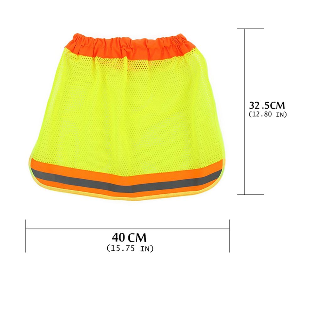 Sun Protection Reflective Stripe Neck Shield Safety Hard Hat Cap Sun Shade Workplace Safety Summer High Temperature Sunshade