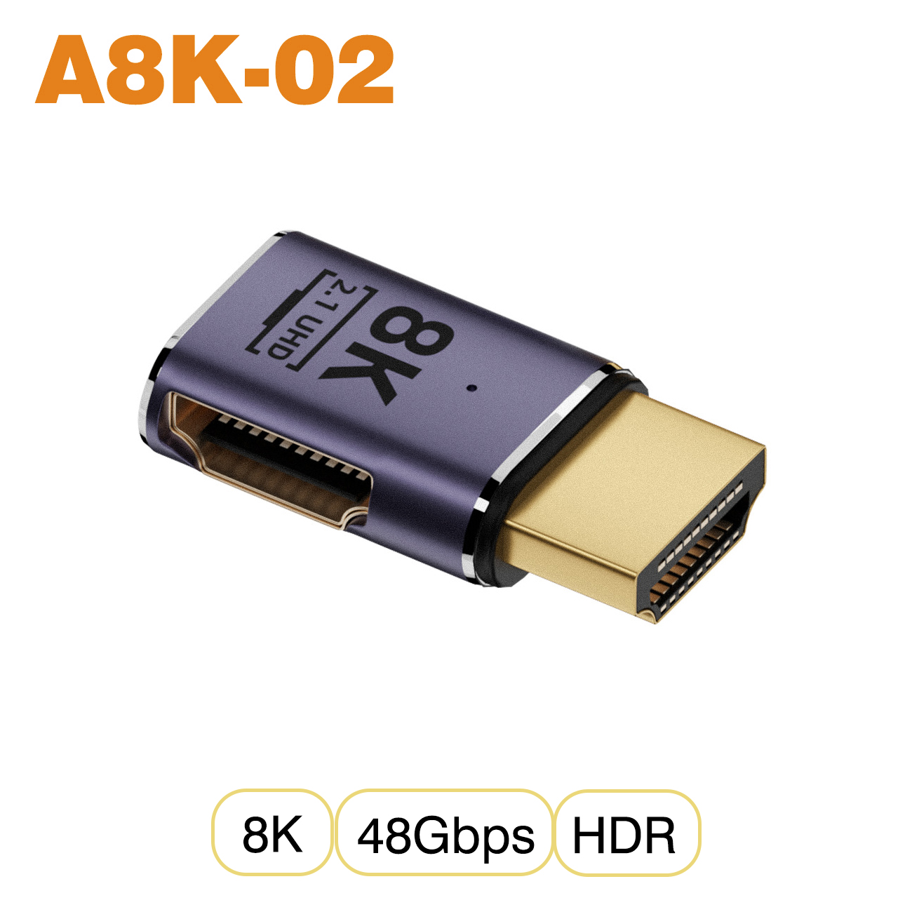 Nnbili hdmi 2.1 kabeladapter han-til-hun konverter splitter understøtter 4k @ 120hz 8k @ 60hz lige hdmi-kompatibel forlænger pc: Elfenben