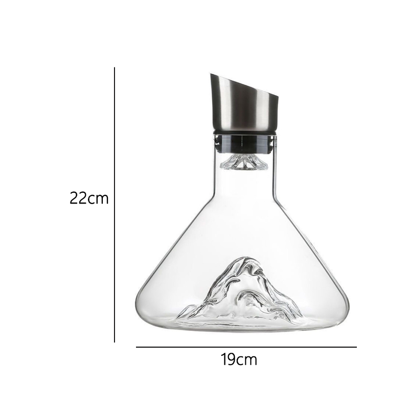 1400 ml/1600 ml Kristal Ijsberg Karaf Huishoudelijke Rode Wijn Dispenser Premium Wijnglas Bar Luxe Wijnpot prachtige Whisky Pot: Clear