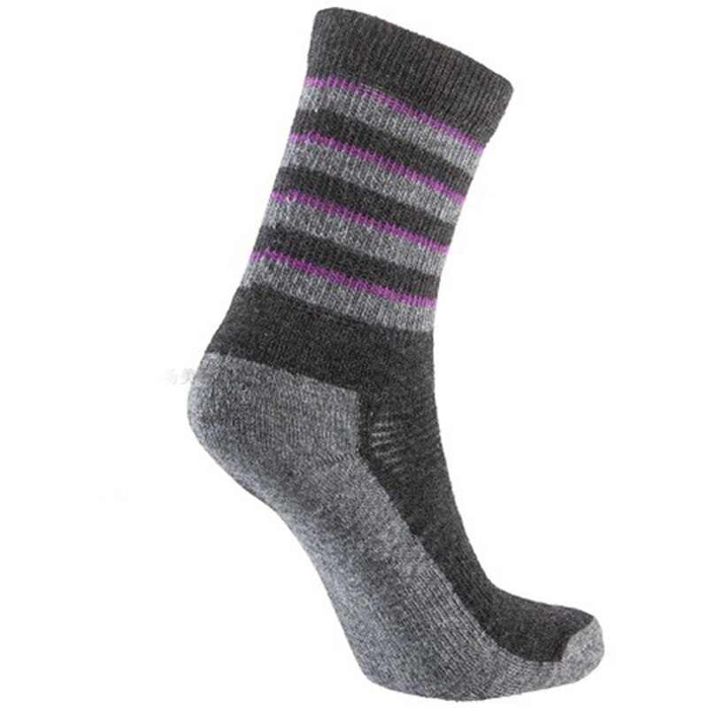 Chaussettes de randonnée en laine mérinos 50% pour enfants, chaussettes chaudes d&#39;hiver pour Sports de plein air, chaussettes thermiques pour équipe, taille européenne 31 à 34