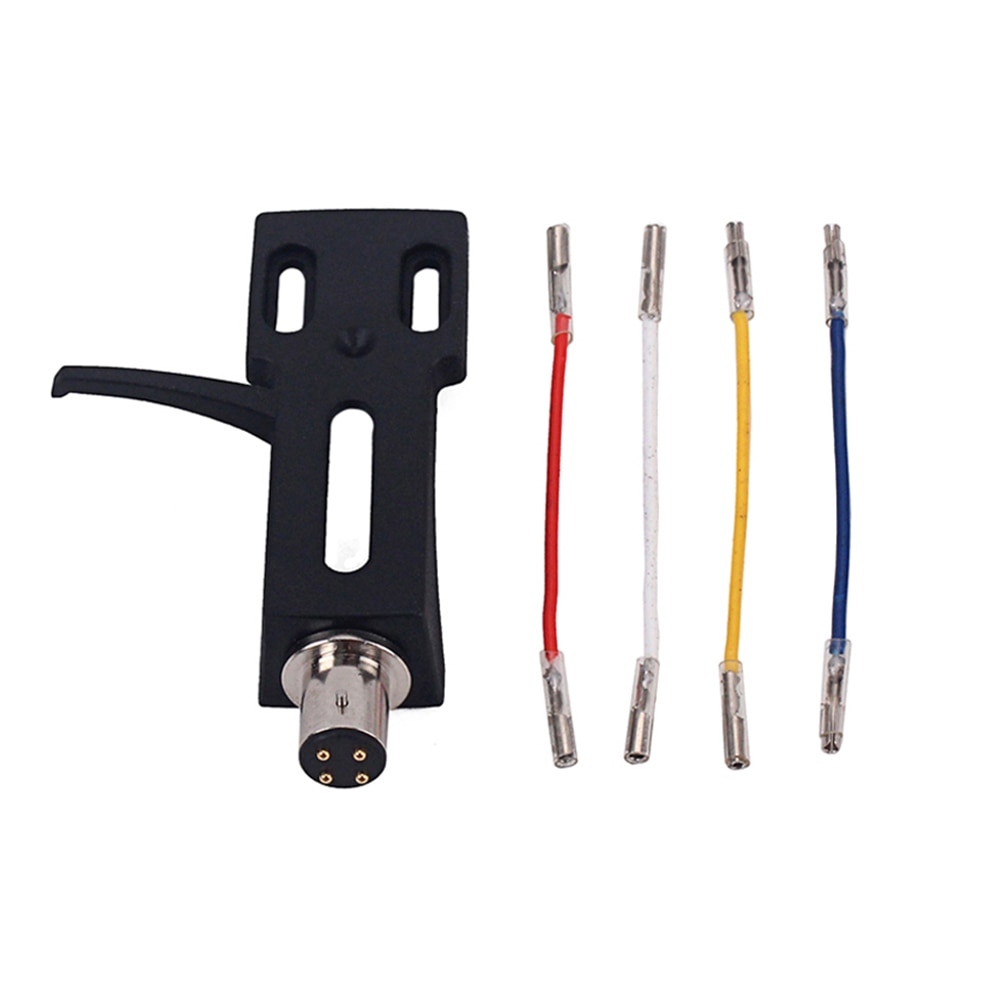 Universele Draaitafel Headshell Monteren Metalen Phono Cartridge Vervanging Fonograaf Hoofd Houder Met Stylus Lood Draad