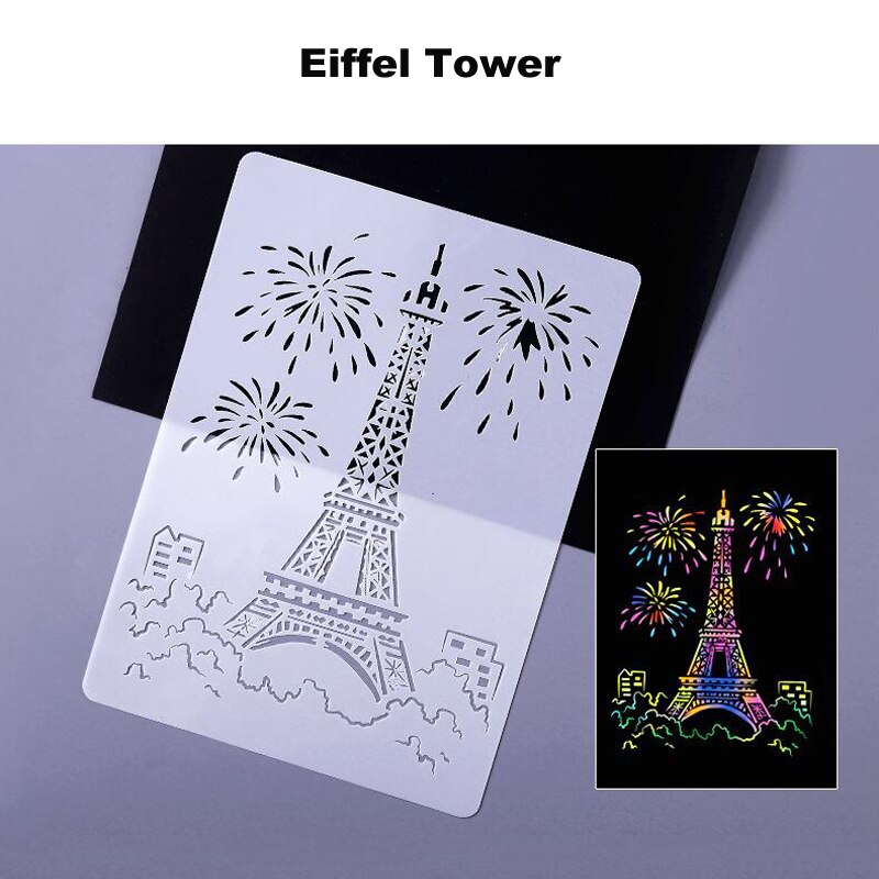 Hand Drawing Stencil Tools Kids Toy DIY Photo Novelty Educational Toy Various Styles Art Supplies Toy For Children: T2