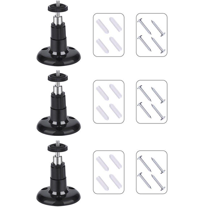 3Pack Security Wall Plastic Adjustable Mount Wall Table Ceiling Security Bracket Indoor Outdoor For Arlo/Arlo Pro Camera
