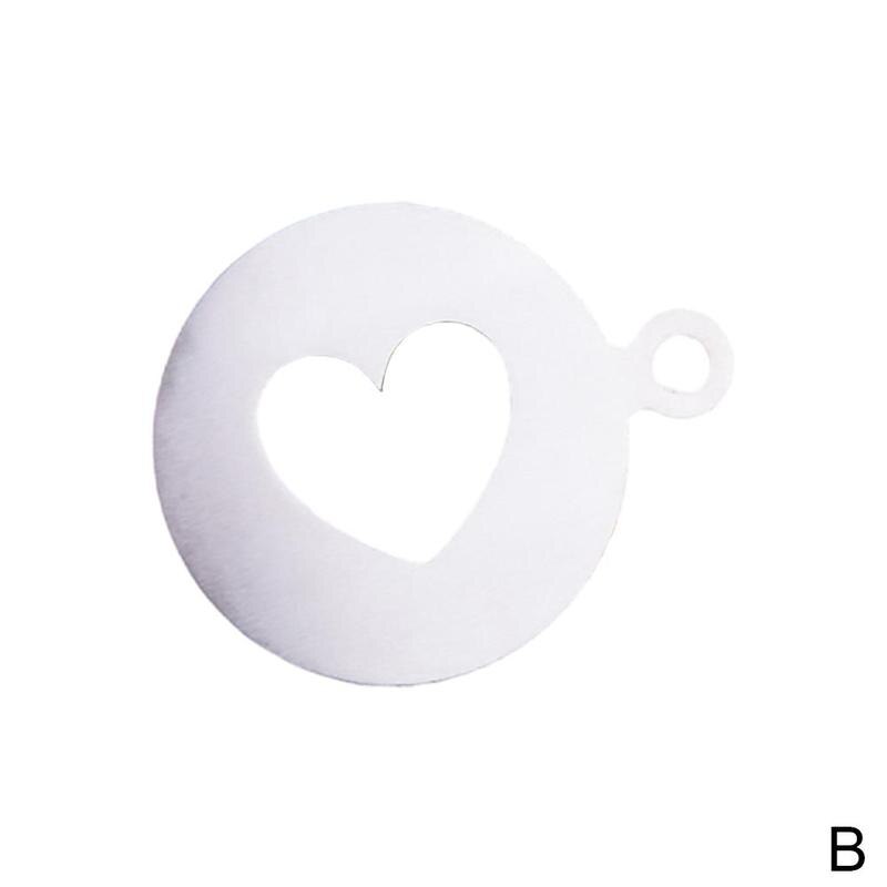 Cappuccino form fancy kaffe tryk model skum spray kakao samling glasur stencils kaffe chokolade kage tryk sukker  y3 j 8: B