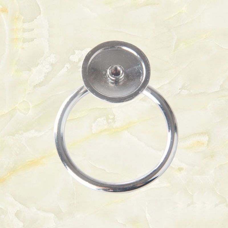 10 Pack Cabinet Knob Cupboard Drawer Pull Handle Dresser Ring Pulls with Screws M2EF