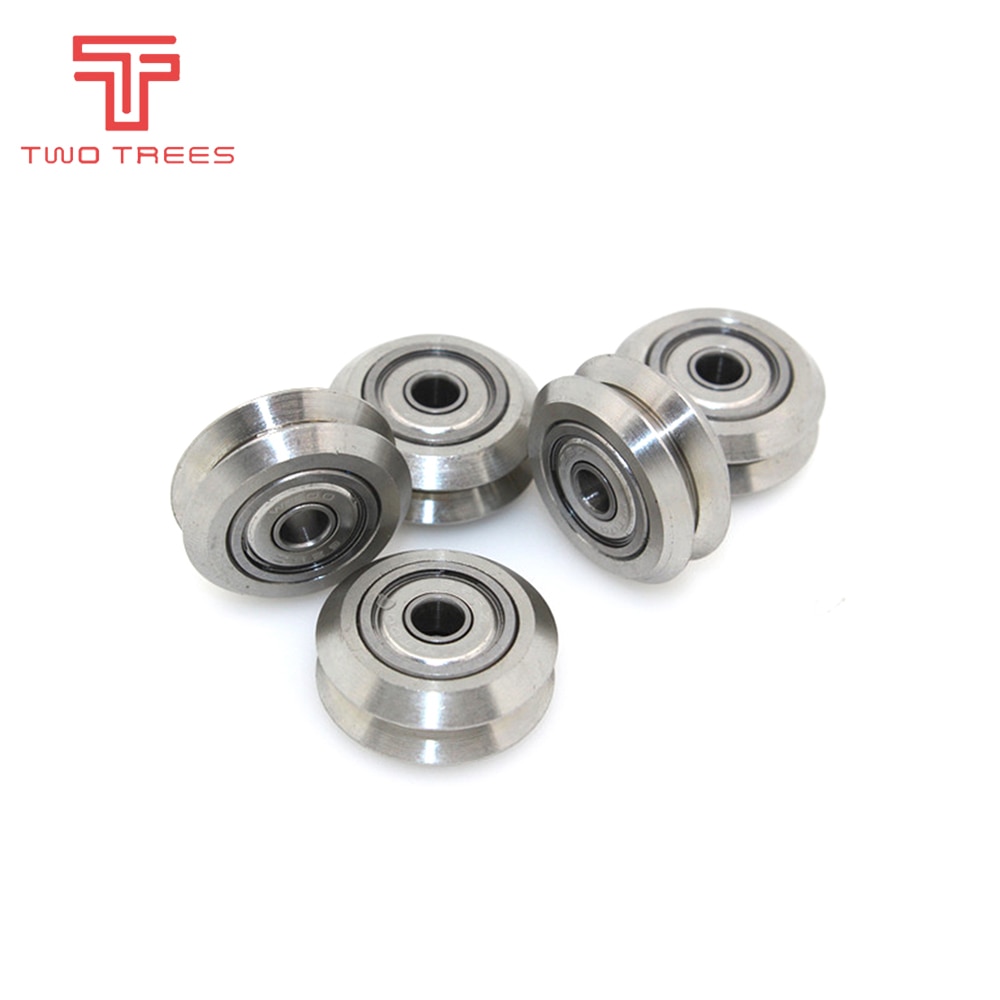 10pcs CNC Openbuilds Plastic wheel POM with 625zz MR105zz Idler Pulley Gear Passive Round Wheel Perlin Wheel V type for V-Slot