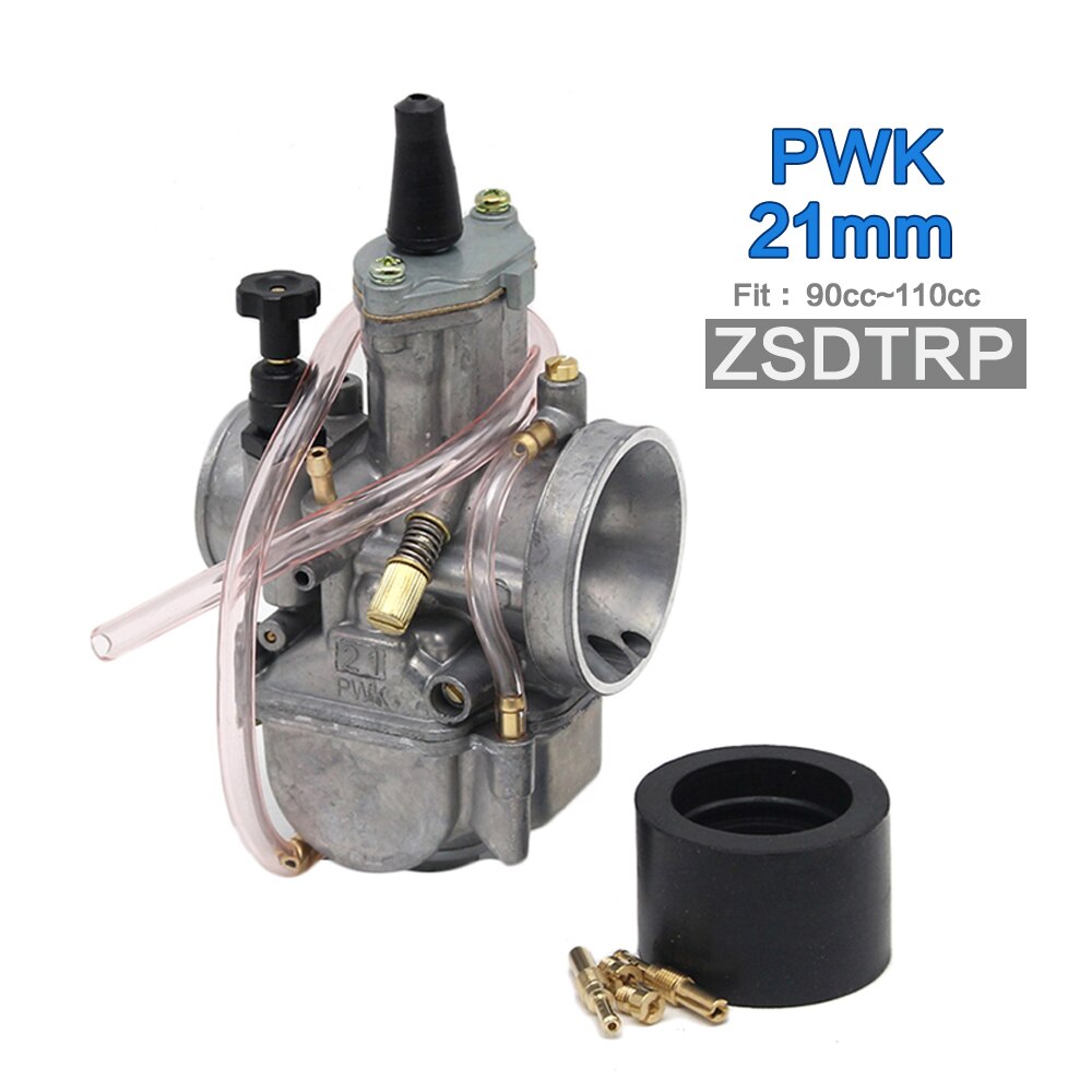 ZSDTRP Motorcycle 4 stroke KOSO ZSDTRP KEIHIN OKO 24 26 28 30 32 34 mm Carburetor With Power Jet Fit Race Scooter ATV UTV: 21mm ZSDTRP