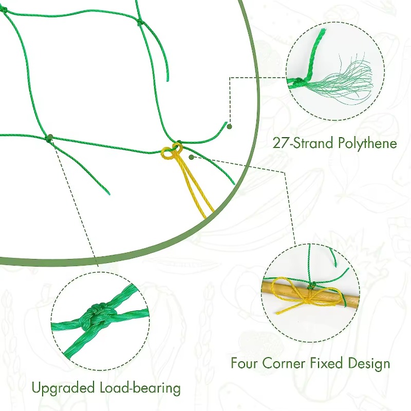 Hochwertiges Garten klettern etz Starkes Nylon-Pflanzen gitter zum Klettern von Pflanzen Luffa Winde Blumen Gurken rebe