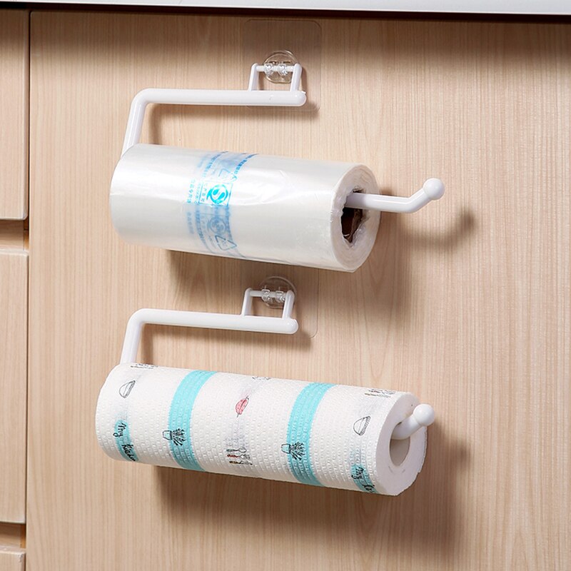 Keuken Tissue Houder Hangende Toiletrolhouder Keuken Papieren Handdoekenrek Badkamerkast Deur Haak Houder Organizer