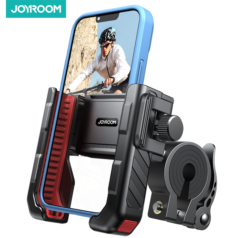 Joyroom uniwersalny uchwyt na telefon motocyklowy pół obudowy projekt rowerowy uchwyt na telefon szybka blokada do telefonów iPhone 4.7 "-7"