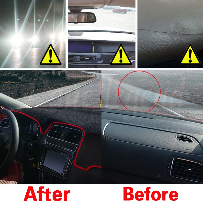 Alfombrilla antideslizante para coche Chery Very Celer Fulwin 2 Storm Bonus ZAZ Forza MVM 315, almohadilla de la cubierta del tablero, accesorios para salpicadero