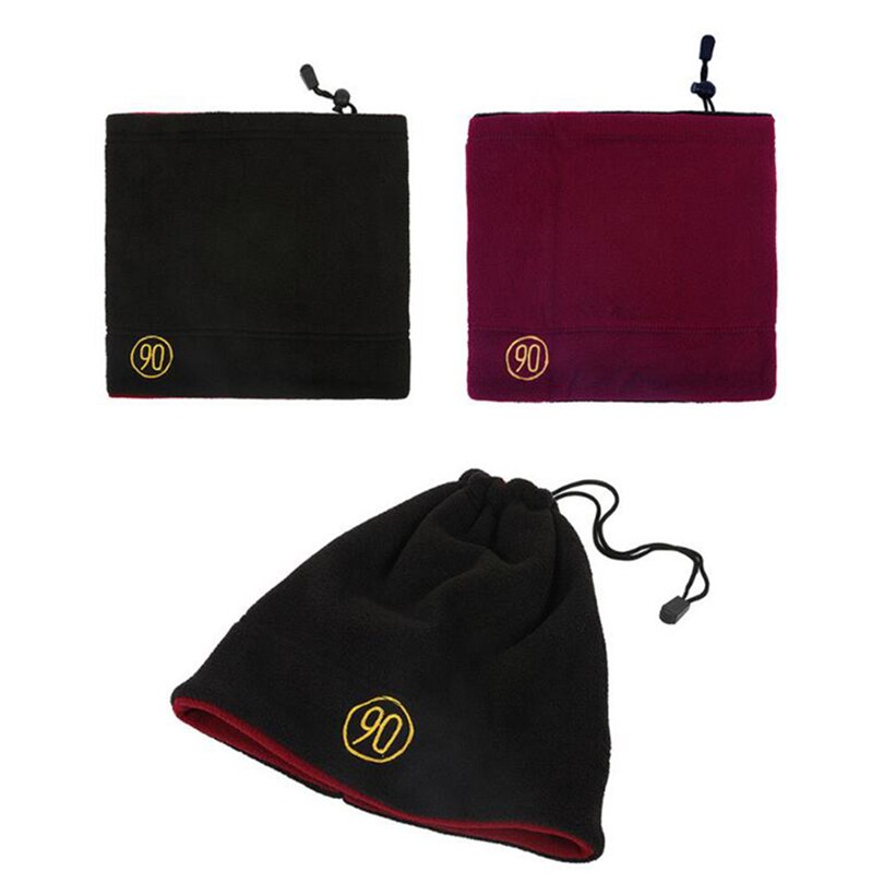 Winter Scarf Warm Cashmere Knit Warmer Neck Scarves Soft Ring Scarf Women Men Beanie Hat Double-sided Wear Snood Cap foulard A4